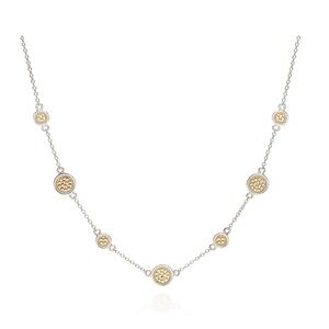 Anna Beck Gold and Silver Disc Necklace